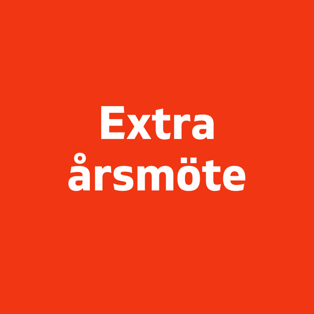 Extra årsmöte den 5 mars