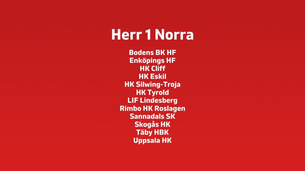 Herrarnas serieindelning säsongen 2024/2025