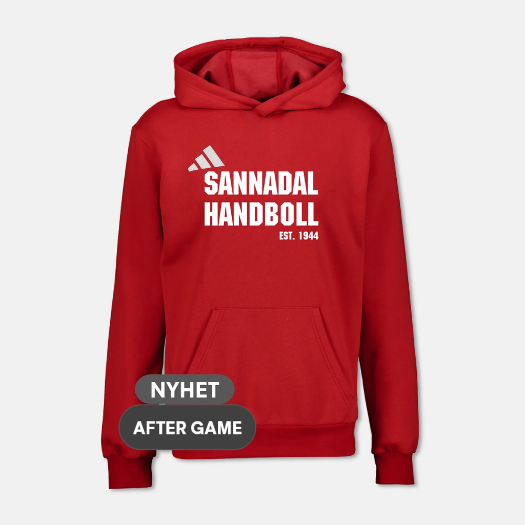 Sannadalshoodie röd